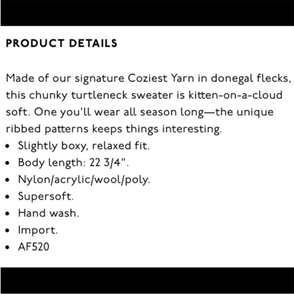 Madewell Mercer Turtleneck Knit Wool blend Sweater - Picture 10 of 10